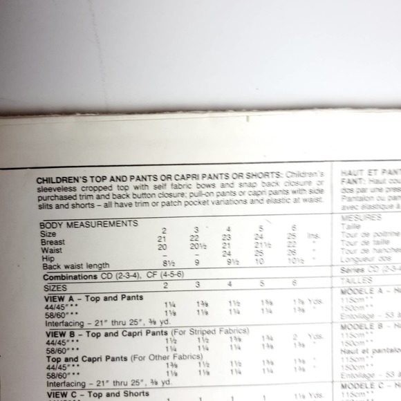 Vintage | Sewing Pattern Girls Outfit 5 - Picture 3 of 5